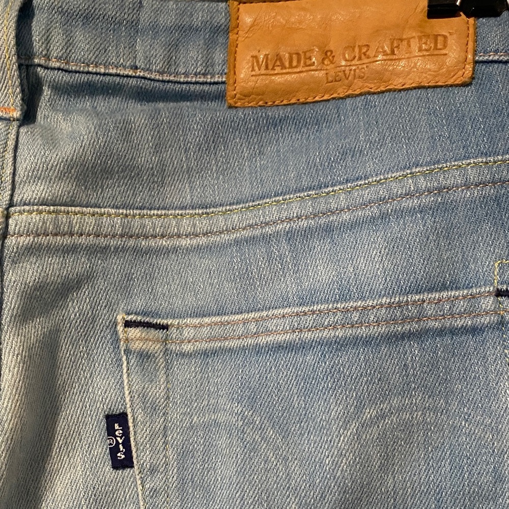 RARE Levi’s Made & Crafted Pins Skinny Light Wash Jeans 24 - Like New - Picture 5 of 8